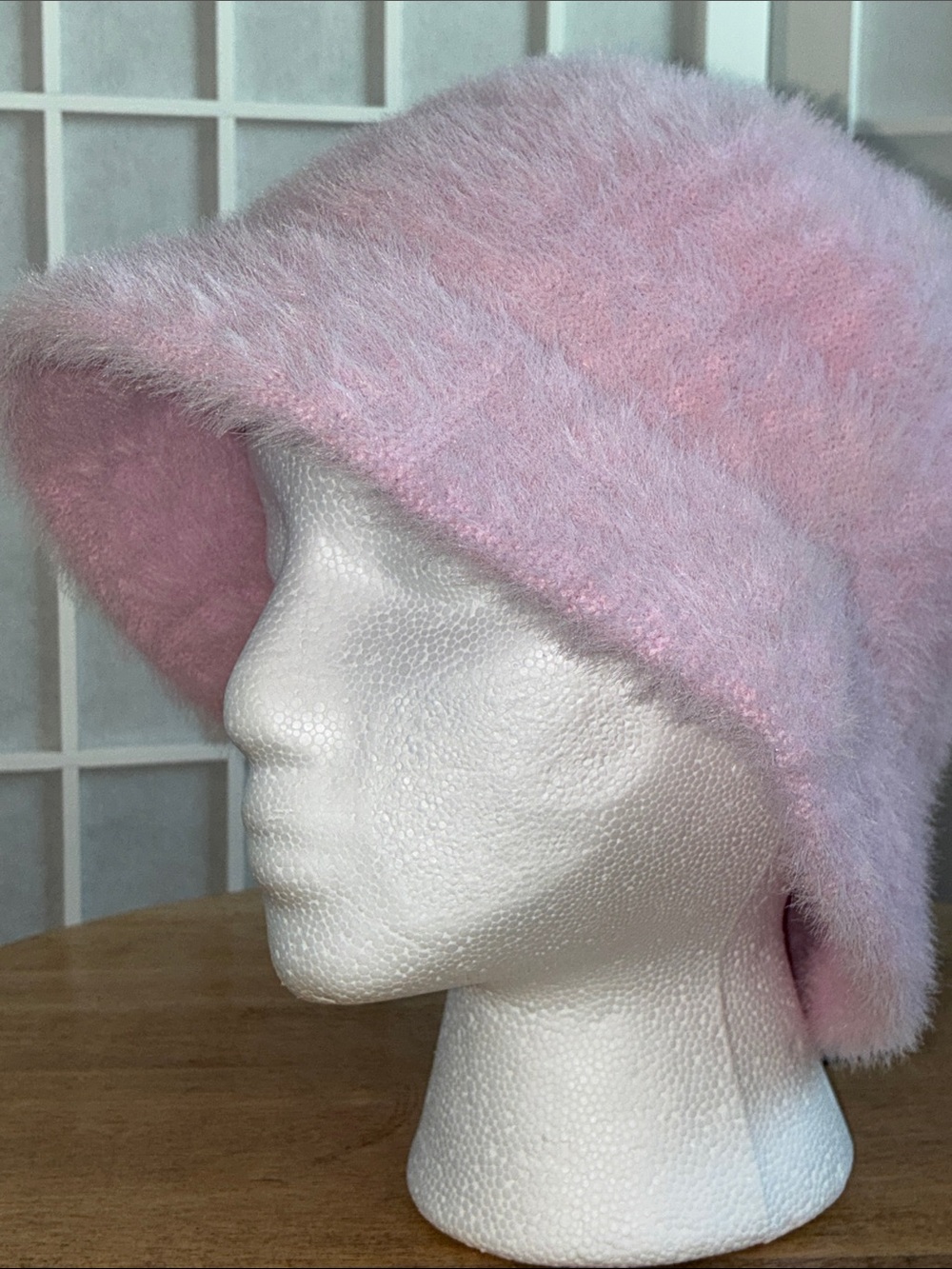 New Darling Fuzzy Pink Bucket Hat. Warm Soft & Plush. OSFM. New w/o Tags